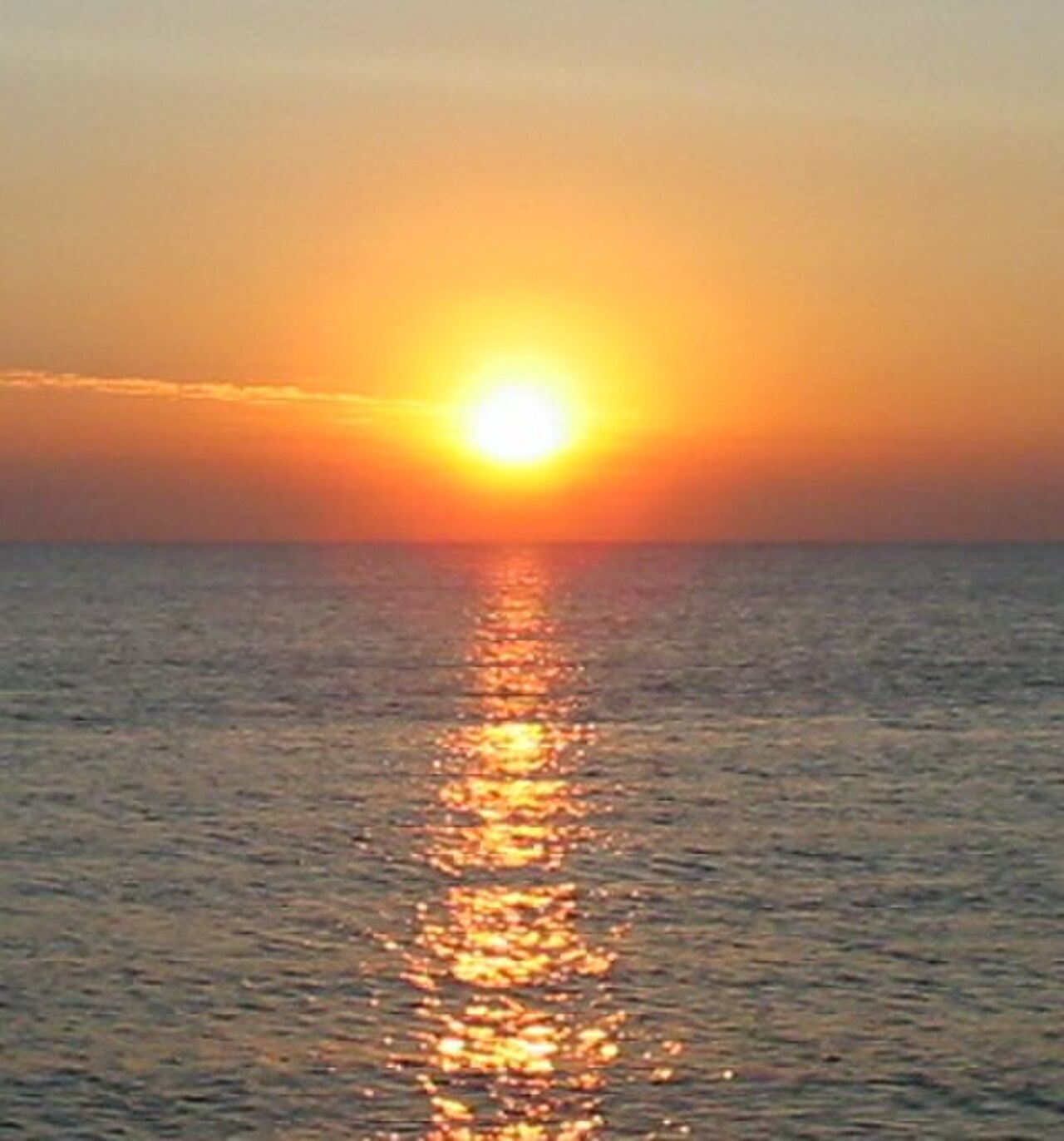 Sunrise over the sea